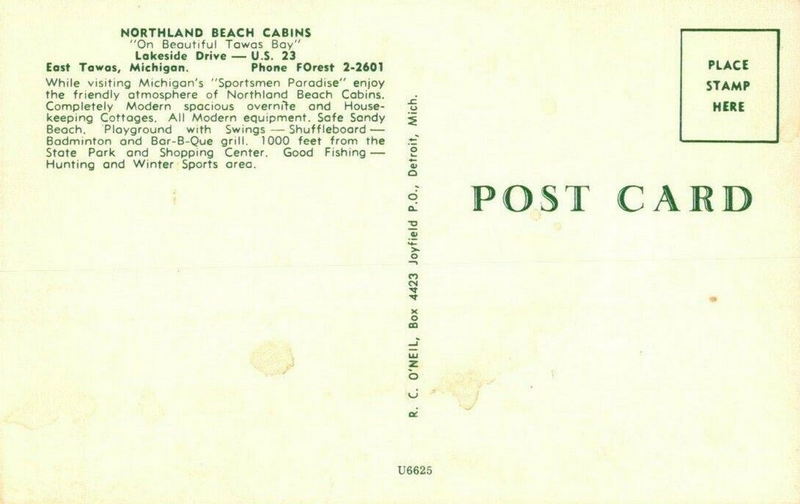 Northland Beach Cottages (Northland Beach Cabins) - Old Postcard (newer photo)